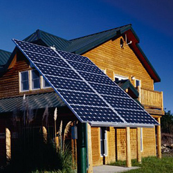 maison et capteurs solaire